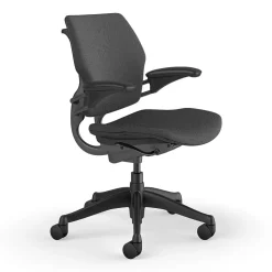 Humanscale Freedom Ergonomic Fabric Swivel Task Chair, Gray (F111GFT12XFSHNSC)