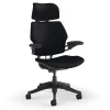 Humanscale Freedom Headrest Ergonomic Fabric Swivel Task Chair, Black (F211GCF10XFSHNSC)