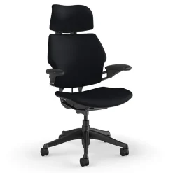 Humanscale Freedom Headrest Ergonomic Fabric Swivel Task Chair, Black (F211GCF10XFSHNSC)