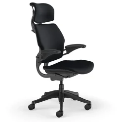 Humanscale Freedom Headrest Ergonomic Fabric Swivel Task Chair, Black (F211GCF10XFSHNSC)