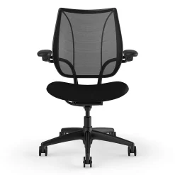 Humanscale Liberty Ergonomic Fabric Swivel Task Chair, Black (L113BM10FT10XFSHNSC)