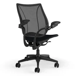 Humanscale Liberty Ergonomic Fabric Swivel Task Chair, Black (L113BM10CF10XFSHNSC)