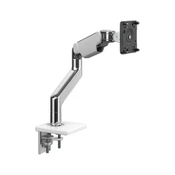 Humanscale M8.1 Adjustable Single Monitor Arm, Polished Aluminum (M81TBW)