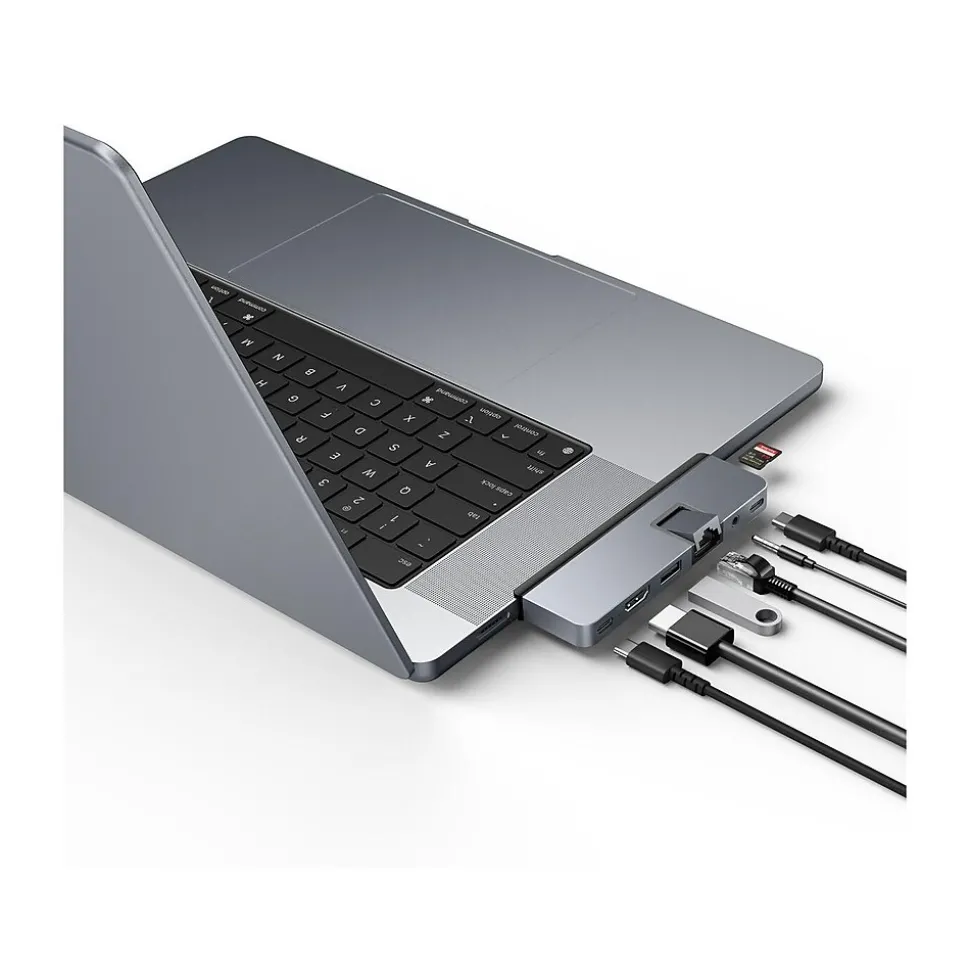 Hyper Products HyperDrive Duo Pro 7-Port USB Type-C Hub, Space Gray (HD575-GRAY)