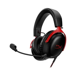 HyperX Cloud III Noise Canceling Stereo Gaming Headset, USB, 3.5mm, Black/Red (727A9AA)