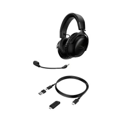 HyperX Cloud III Wireless Noise Canceling Stereo Gaming Headset, USB Type-C, Black (77Z45AA)