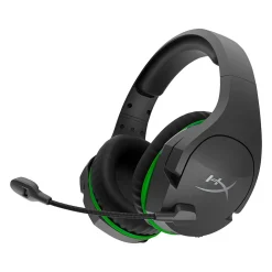 HyperX Cloudx Stinger Core Wireless Noise Canceling Stereo Gaming Over-the-Ear Headset, Black/Green (4P5J0AA)
