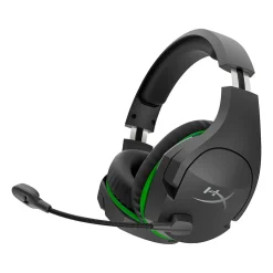 HyperX Cloudx Stinger Core Wireless Noise Canceling Stereo Gaming Over-the-Ear Headset, Black/Green (4P5J0AA)