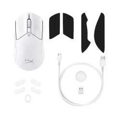 HyperX Pulsefire Haste 2 Wireless Optical Gaming Mouse, White (6N0A9AA)