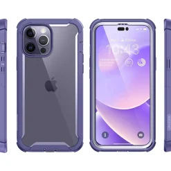 i-Blason Ares Deep Purple Case for iPhone 14 Pro Max (iPhone2022Pro-6.7-Ares-SP-Mauve)