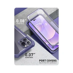 i-Blason Ares Deep Purple Case for iPhone 14 Pro Max (iPhone2022Pro-6.7-Ares-SP-Mauve)