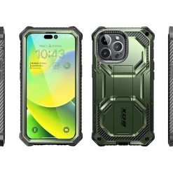 i-Blason Armorbox Dark Green Rugged Case for iPhone 14 Pro Max (iPhone2022Pro-6.7-Armorbox-SP-Guldan)