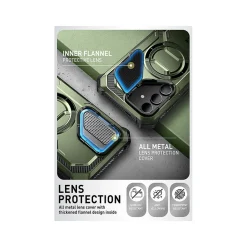 i-Blason ArmorBox MagSafe Rugged Case for Samsung Galaxy S24, Shock Absorbing, Dark Green (GS24ABSPGN)