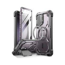 i-Blason Armorbox MagSafe Rugged Case for Samsung Galaxy S24 Ultra, Shock-Absorbing, Purple