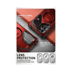 i-Blason ArmorBox MagSafe Rugged Case for Samsung Galaxy S24 Ultra, Metallic Red (GS24UABSRD)