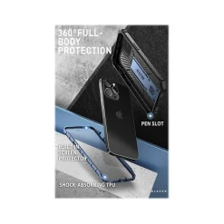 i-Blason Armorbox Metallic Blue Rugged Case for iPhone 14 Pro Max (iPhone2022Pro-6.7-Armorbox-SP-Tilt)