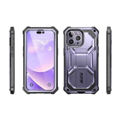 i-Blason ArmorBox Metallic Purple Rugged Case for iPhone 14 Pro (iPhone2022Pro-6.1-Armorbox-SP-Mauve)