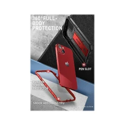 i-Blason ArmorBox Metallic Red Rugged Case for iPhone 14 (iPhone2021/22-6.1-Armorbox-SP-Ruddy)