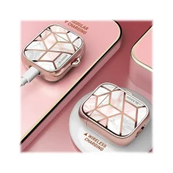 i-Blason Cosmo Case for Apple AirPods 1st/2nd Gen, Marble Pink (AirPods2019-Cosmo-Marble)