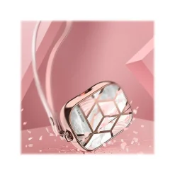 i-Blason Cosmo Case for Apple AirPods Pro, Marble Pink (AirPodsPro2019-Cosmo-Marble)