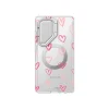 i-Blason Cosmo Clear Hearts MagSafe Case for Samsung Galaxy S24 Ultra, Shock-Absorbing