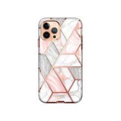i-Blason Cosmo MagSafe Rugged Case for iPhone 12 Pro Max, Marble Pink (iPhone2020-6.7-Cosmo-SP-Marble)