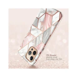 i-Blason Cosmo MagSafe Rugged Case for iPhone 12 Pro Max, Marble Pink (iPhone2020-6.7-Cosmo-SP-Marble)