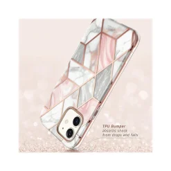 i-Blason Cosmo MagSafe Rugged Case for iPhone 12, Marble Pink (iPhone2020-6.1-Cosmo-SP-Marble)