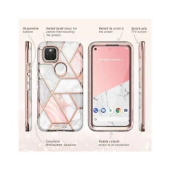 i-Blason Cosmo Marble Pink Case for Google Pixel 5 (GooglePixel5-Cosmo-SP-Marble)