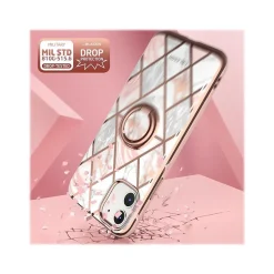 i-Blason Cosmo Marble Pink Snap Case for iPhone 12 mini (iPhone2020-5.4-CosSnap-Marble)