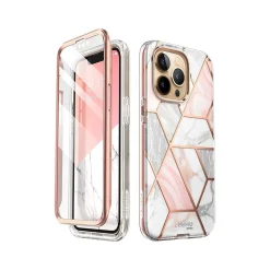 i-Blason Cosmo Marble Pink Snap Case for iPhone 13 Pro Max (iPhone2021-6.7-Cosmo-SP-Marble)