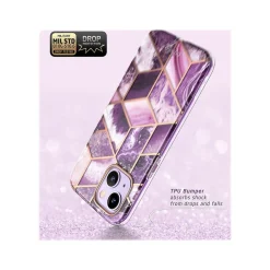i-Blason Cosmo Marble Purple Case for iPhone 14 Plus (iPhone2022-6.7-Cosmo-SP-Ameth)