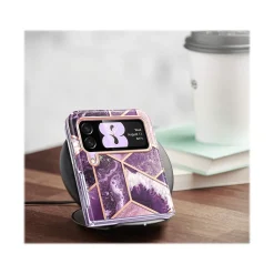 i-Blason Cosmo Marble Purple Snap Case for Samsung Galaxy Z Flip4 (Galaxy2022-ZFlip4-5G-Cosmo-Ameth)