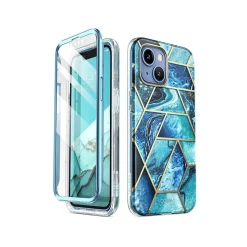 i-Blason Cosmo Ocean Blue Case for iPhone 14 Plus (iPhone2022-6.7-Cosmo-SP-Ocean)