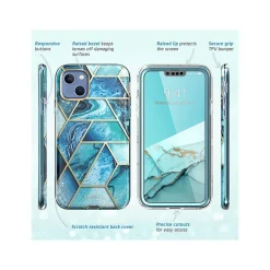 i-Blason Cosmo Ocean Blue Case for iPhone 14 Plus (iPhone2022-6.7-Cosmo-SP-Ocean)