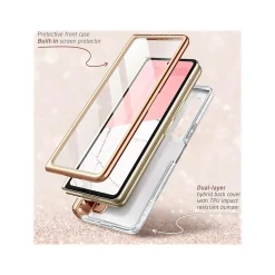 i-Blason Cosmo Pro Marble Pink Snap Case for Samsung Galaxy Z Fold4 (Galaxy2022-ZFold4-5G-Cosmo-Pen-SP-Marble)