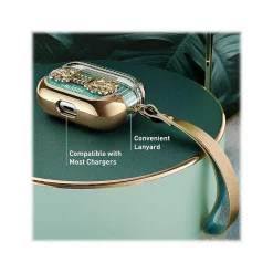 i-Blason Duchess Case for Apple AirPods Pro, Green (AirPodsPro2019-Duchess-Gold)