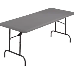 ICEBERG IndestrucTable TOO 1200 Series Folding Table, 72" x 30", Charcoal (65227)