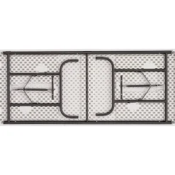 ICEBERG IndestrucTable TOO 1200 Series Folding Table, 72" x 30", Charcoal (65227)