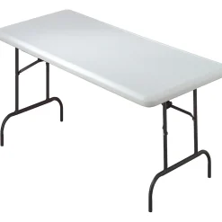 Iceberg IndestrucTable TOO™ 1200 Series Rectangular Folding Table, Platinum, 29