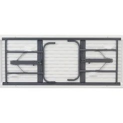ICEBERG IndestrucTable TOO 600S Folding Table, 96" x 30", Platinum (65333)