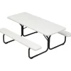 ICEBERG IndestrucTable TOO 1200 Series Picnic Table, Platinum (65923)