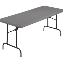 Iceberg® IndestrucTables TOO™ 1200 Series Folding Table, 60x30", Charcoal