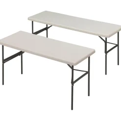 Iceberg® IndestrucTables TOO™ 1200 Series Folding Table, 72x24", Platinum