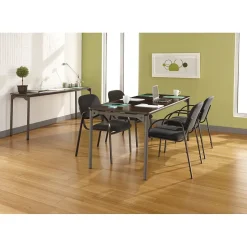 Iceberg Maxx Legroom Rectangular Folding Table, Walnut, 29 1/2