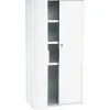 Iceberg® Officeworks® Polyethylene Storage Cabinet, Non-Assembled, 66Hx33Wx18D", Platinum