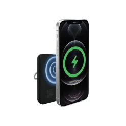 iHome MagSafe Magnetic Power Bank for iPhone 12/13, 5000mAh, Black (2IHPP0852B4L2)