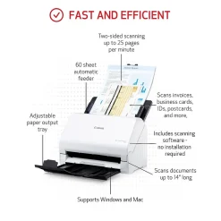 imageFORMULA R30 USB Duplex Document Scanner, White (6051C002)