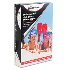 Innovera Glossy Photo Paper, 4" x 6", 100 Sheets/Pack (IVR99546)