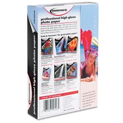 Innovera Glossy Photo Paper, 4" x 6", 100 Sheets/Pack (IVR99546)